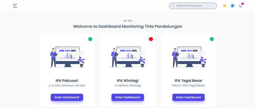 🚰 Realtime Water Monitoring – Tirta Pandalungan Jember
